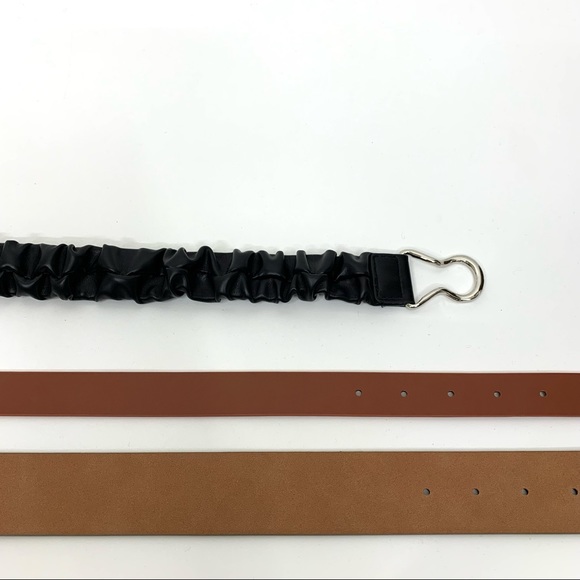 A New Day & Universal Thread Belts Bundle Set Of 3 Black Dark Orange Brown Nwt - Picture 11 of 15